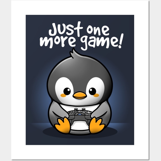 Penguin one more game Wall Art by NemiMakeit